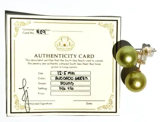 Pendientes Perlas Mar del Sur Doradas