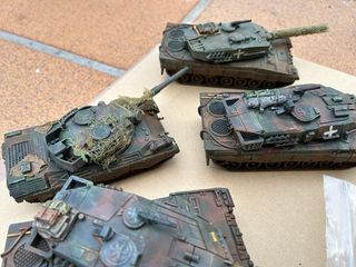 Lote 4 tanques Leopard Bolt Action 28mm