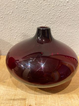 Jarrones “Salong” Borgoña, Cristal soplado (tres)