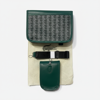 Borsa tracolla monogramma Lacoste verde nuova