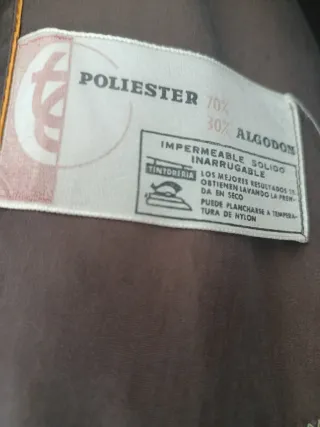 Gabardina marrón hombre