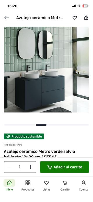 Azulejos verde salvia