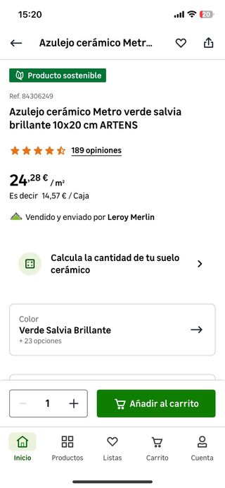 Azulejos verde salvia