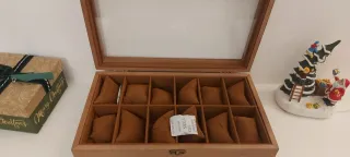 Scatola porta orologi in legno