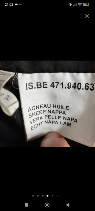 Chaquetón de piel negro mujer