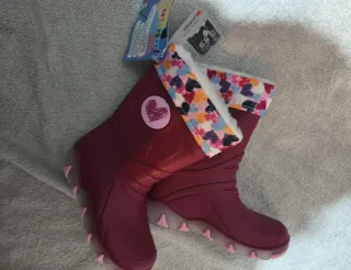 Botas de nieve para niña con luces