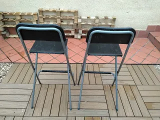 2 Taburetes Altos Negros Ikea