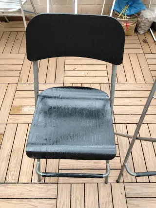 2 Taburetes Altos Negros Ikea