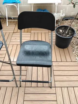 2 Taburetes Altos Negros Ikea