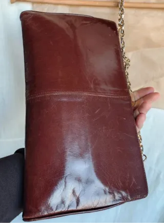 Vintage Mazzini Tracolla pochette pelle