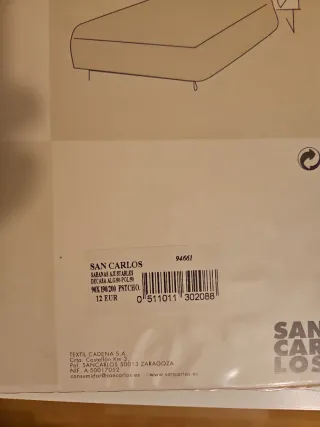 Sábana Bajera Amarilla 90cm