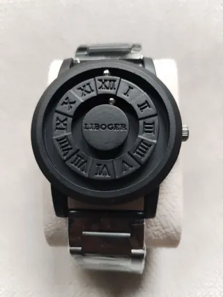 Aprovecha!Reloj acero inoxidable magnético