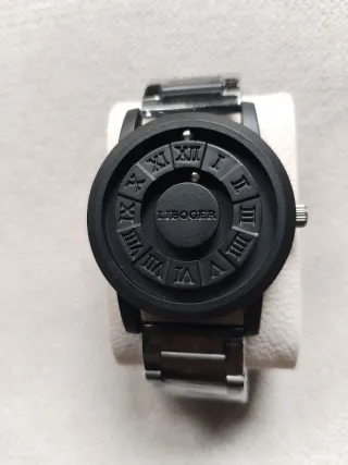 Aprovecha!Reloj acero inoxidable magnético