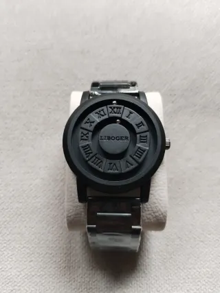 Aprovecha!Reloj acero inoxidable magnético