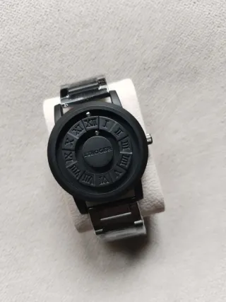 Aprovecha!Reloj acero inoxidable magnético