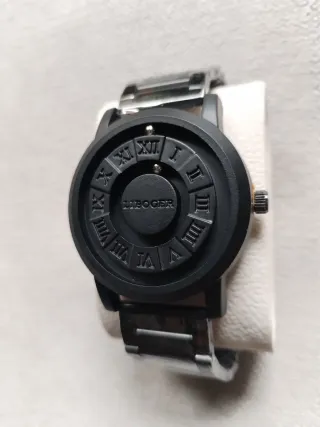 Aprovecha!Reloj acero inoxidable magnético