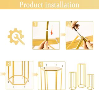 HoldOneLight Juego de 3 soportes de pie cilíndrico