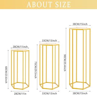 HoldOneLight Juego de 3 soportes de pie cilíndrico