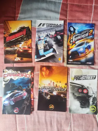 Manuales de videojuegos PS2, PS3 y PS4