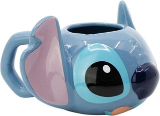 Taza de cerámica con forma en 3D de Stitch en caja