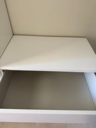 Cómoda MALM Ikea blanca 4 cajones