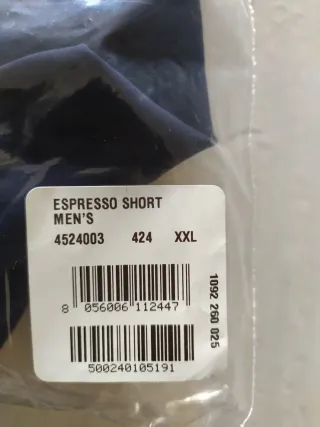 Culote corto Castelli Espresso azul en 2XL