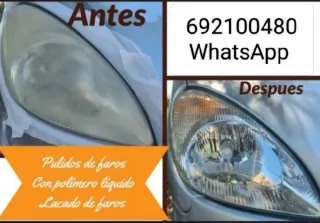 Renovacion de faros con polimero