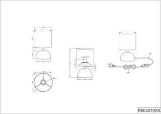 Reality Leuchten Luci R50351035 - Lámpara de mesa