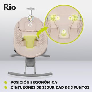 LIONELO Rio - Balancín eléctrico para niños de has