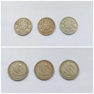 Lote 34 Moedas 2$50 Portugal