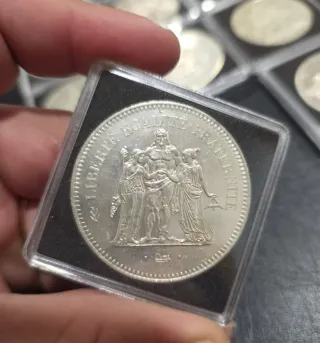 Lote 8 Monedas 50 Francos Franceses