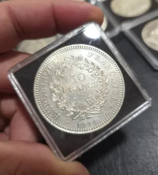 Lote 8 Monedas 50 Francos Franceses