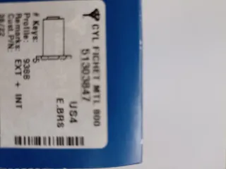 Cilindro seguridad para fichet