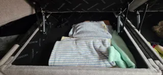 Sofá Chaiselongue Tela Gris