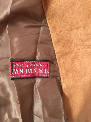 Chaqueta de ante de Suede Marrón