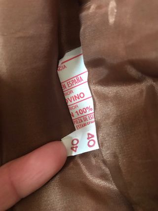 Chaqueta de ante de Suede Marrón