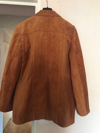 Chaqueta de ante de Suede Marrón