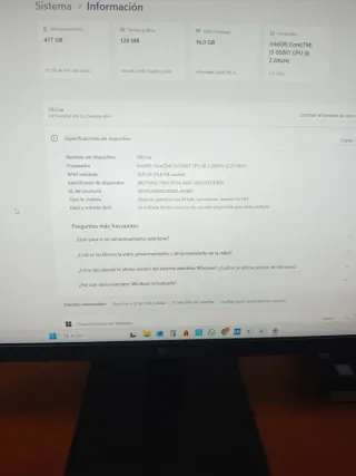 Ordenador HP ProDesk Mini y pantalla LG de 24''