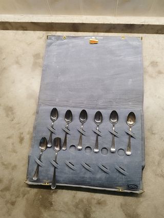 8 Cucchiaini Greggio Argento 800