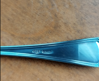 8 Cucchiaini Greggio Argento 800