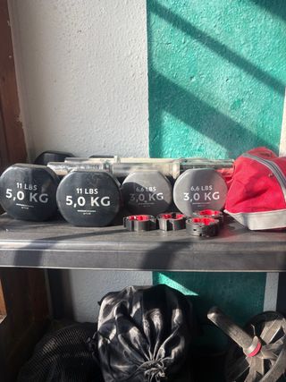 Juego de Pesas 5kg, 3kg y discos