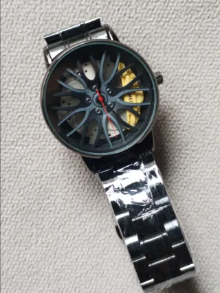 Oferta! Reloj diseño rueda de coche3d