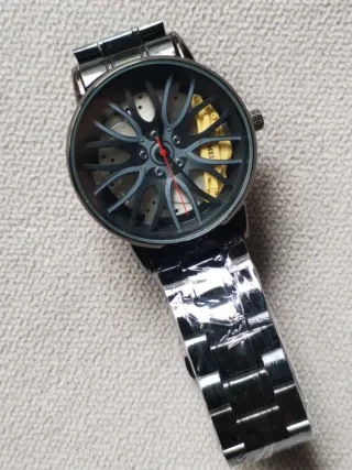 Oferta! Reloj diseño rueda de coche3d