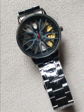 Oferta! Reloj diseño rueda de coche3d