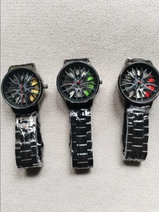 Oferta! Reloj diseño rueda de coche3d