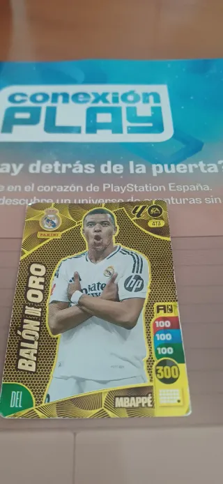 Carta Balón de Oro Mbappé Panini
