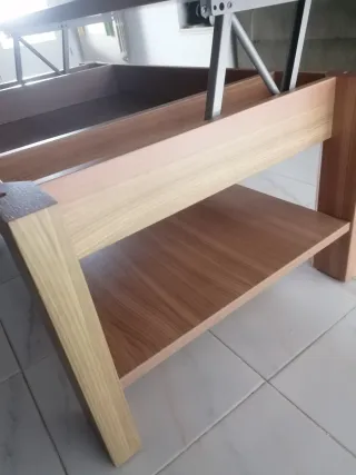 Mesa centro grande elevable