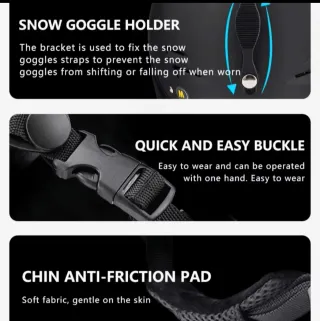 Casco de esquí y snowboard.