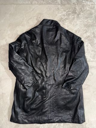 Giacca Vera Pelle Hugo Boss Nera Taglia L