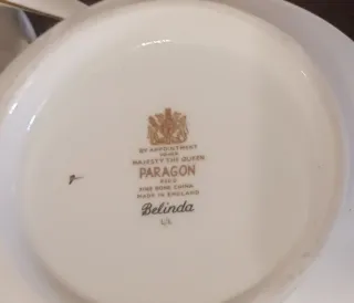 Juego 3 Tazas+Azucarero+Platillo paragon,belinda